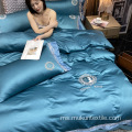 Designer Mewah Lake Blue Bedding Set All Seasons